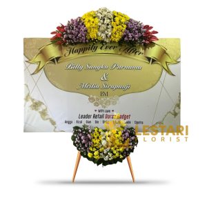 Bunga Papan Wedding 01